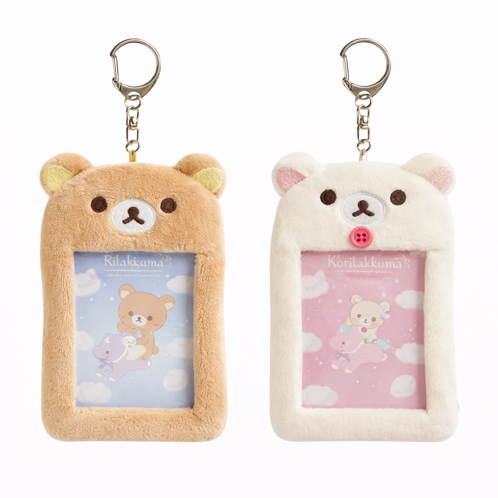 Rilakkuma and Korilakkuma Plush Keychains