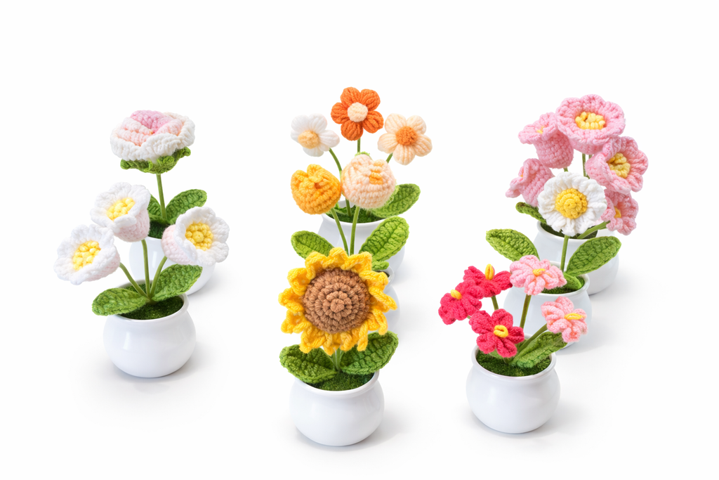 Mini Potted Flower Crochet