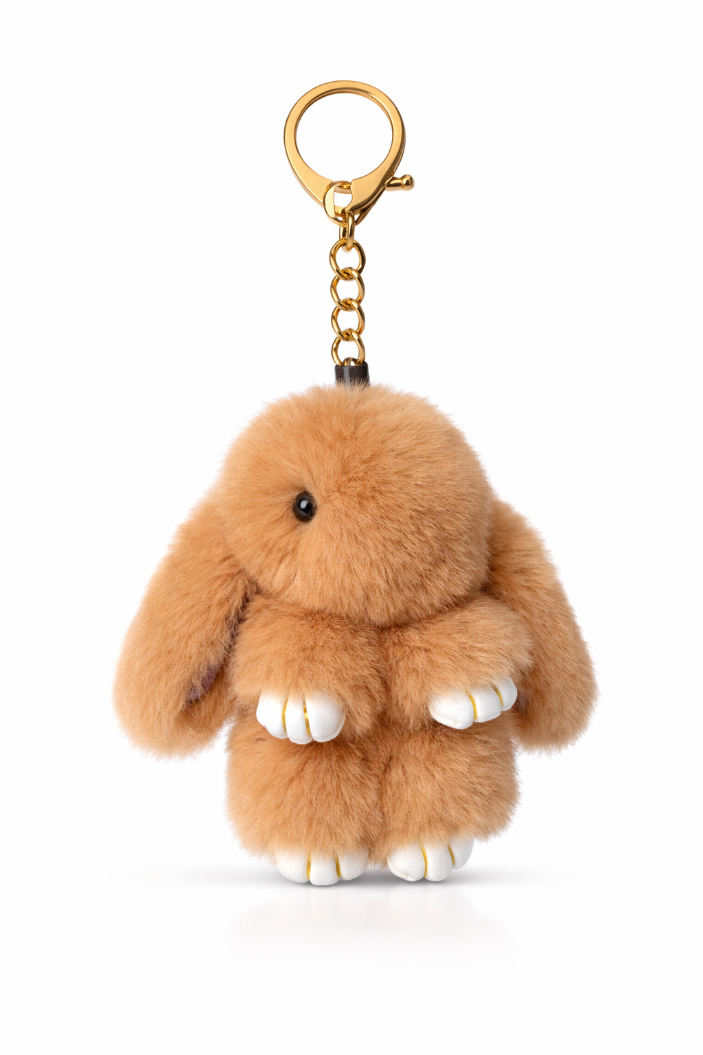 Fluffy bunny keychain