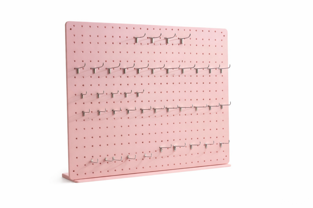 BlushSpace Pink Pegboard Wall Set